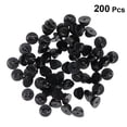 thumbnail image 4 of AURARMLET 200pcs Pin Backs Locking Clasp Black PVC for Jewelry Makers Tie Tacks Daily Use, 4 of 6