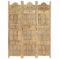 thumbnail image 6 of vidaXL Room Divider Folding Privacy Screen for Home Office Solid Wood Mango, 6 of 27