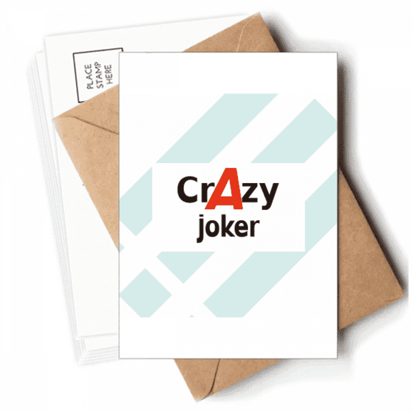 brief best cool clown joker Postcards Envelopes Blank Note Cards Mailing