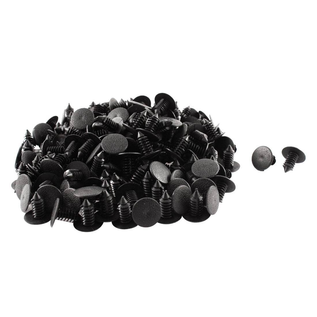 uxcell 30pcs Black Plastic Rivet Clips 9mm x 15mm x 22mm