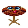 thumbnail image 3 of Wuche  Round Tablecloth,Happy Thanksgiving Celebrate Indoor &amp; Outdoor Table Cover for Christmas, Thanksgiving, Event,Fits Tables, 3 of 7
