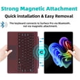 thumbnail image 3 of Detachable Bluetooth Type Cover 13 inch with Touchpad & Pen Holder for Surface Pro Copilot+ 11th, Pro 11/10/9/8, Pro X，Burgundy, 3 of 7