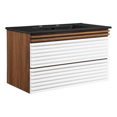 Modway Render 36" Wall-Mount Bathroom Vanity