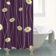 thumbnail image 4 of Waterproof Daisy Pattern Shower Curtain 72x72 Inch Boho Style Polyester Unique Shower Curtain for Bathroom Hotel Home Decor with 12 Plastic Hooks, 4 of 5