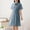 Blue, variant on Flower Girl Dress Vacation Children's Academy Dress Female Student Korean Style Flared Button-Up High-Waisted Beige 9-10 Years