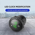 thumbnail image 3 of 12V/24V Touch Digital Clock for Automotive Car Boat Motorcycle LED Display Hours Minutes Car Panel Electronic Clock Waterproof, 3 of 5