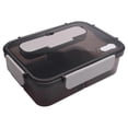 thumbnail image 2 of Lunch 1500Ml Bento Box, with 3 Compartments & Cutlery Set,Microwave, 2 of 5