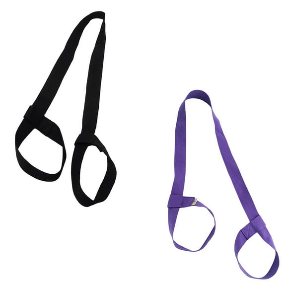 Worgeous 2 Pcs Yoga Mat Strap Large Straps Extra Thick Mats Gym Black