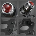 thumbnail image 2 of KaTur Black Motorcycle Tail Light Len Side Mount License Plate Light with Bracket Multifunctional Rear Light Fits, 2 of 5