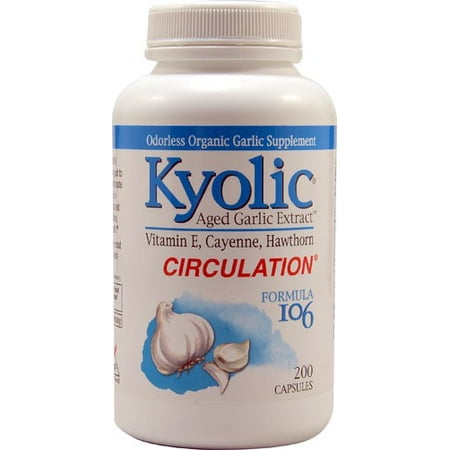 Kyolic Wakunaga Formula 106 Circulation, 200 Ct (Best Thing For Circulation)