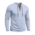 thumbnail image 5 of Tisuna Long Sleeve T-Shirts For Men Lightweight V Neck Tops Men Solid Tshirts For Sport Workout Size M, 5 of 8