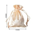 thumbnail image 3 of Efavormart 12PCS PEACH Satin Gift Bag Drawstring Pouch Wedding Favors Bridal Shower Candy Jewelry Bags - 4"x 6", 3 of 11
