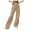 Beige, variant on Fesfesfes Women Pant Straight Pockets Corduroy Mid Waist Straight Corduroy Leg Pants Trousers