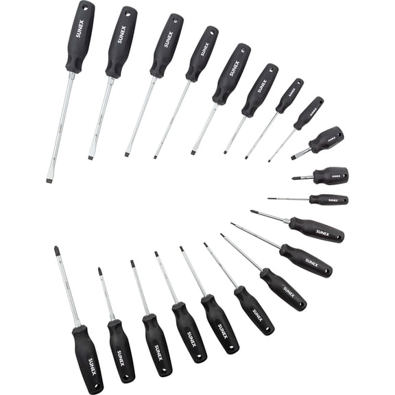 Sunex Tools SXCSDS20 20 pc. Combination Screwdriver Set SUU-SXCSDS20