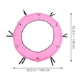 thumbnail image 2 of Phenofice Housse de Sécurité pour Trampoline Rond Rose Cadre Durable Remplacement avec Coussin en Mousse, 2 of 8