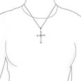thumbnail image 3 of Bling Jewelry Womens Vintage Western Turquoise Gemstone Cross Pendant Necklace in Sterling Silver, 3 of 4