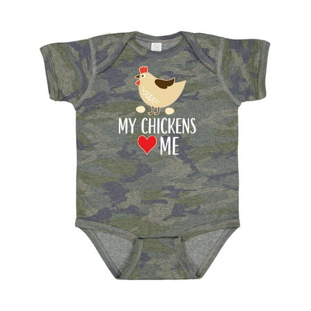 

Inktastic My Chickens Love Me Gift Baby Boy or Baby Girl Bodysuit