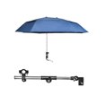 thumbnail image 3 of LOVIVER Parasol de Chaise de Plage avec Pince Parasols Réglables Parasol Pliant Double Bleu Double Couche, 3 of 8