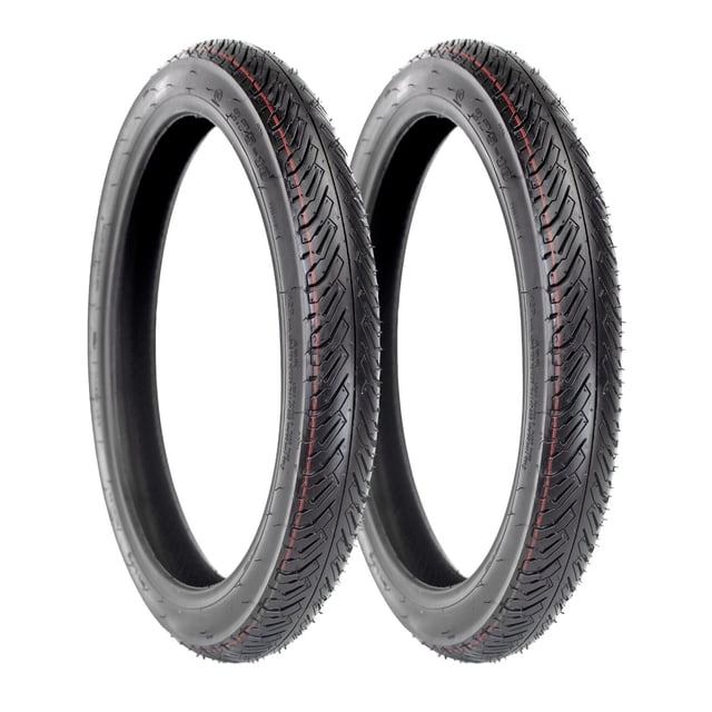 Kit de Llantas para Motocicleta Motometa SR30 110/70-17 y 140/70-17 negro