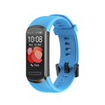 thumbnail image 4 of Correa de muñeca para Hua-wei Band 4, reloj inteligente deportivo suave, correa de silicona, pulsera inteligente de repuesto, verde Feliz Sencillez, 4 of 5