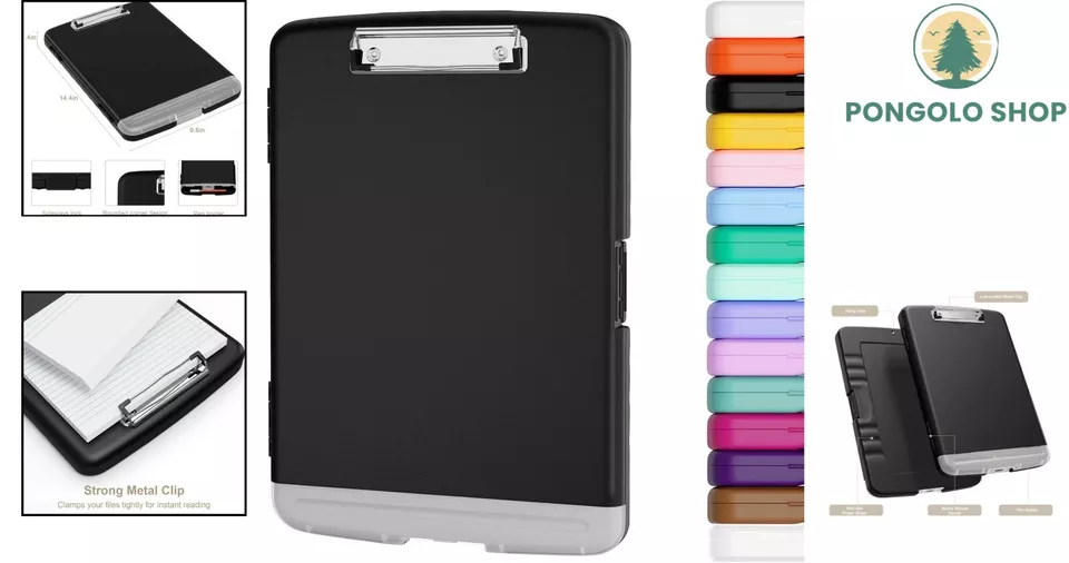 Professional Organizer Clipboard With Built-In Storage And Side-Opening Design