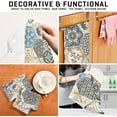 thumbnail image 7 of Kitchen Towels Talavera Ceramic Folk Tile Pattern Cleaning Towel Absorbent Hand Towels Tea Towels for Home Restaurant Dish Clean 28" x 18", 6PCS, 7 of 7