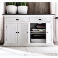 thumbnail image 2 of Pemberly Row Contrast Classic Buffet in Pure White and Black, 2 of 7