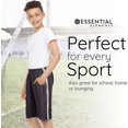 thumbnail image 4 of Essential Elements 5 Pack: Boys Youth Athletic Active Sports Gym Basketball Shorts with Pockets, 4 of 7