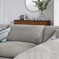 thumbnail image 4 of Modular Sectional Sofa Couch, Light Grey Gray, Fabric, Living Kitchen Cafe Bistro Hospitality Restaurant, Modern Contemporary HB34773, 4 of 5