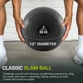 thumbnail image 4 of ProsourceFit Classic Slam Medicine Balls w/ Smooth Grip for Weighted Workouts,50 lb, 4 of 6