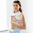 thumbnail image 5 of Haosy Hardcover 3 Ring Binder 1.5 Inch Ring Decorative Binder Organizer for Home School Office, Pastel Pink Yellow Cream Peonie, 5 of 10