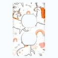 thumbnail image 2 of Metal Light Switch Plate Cover Magical Orange Rainbow Unicorn UNI008, 2 of 13