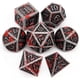 thumbnail image 1 of Bloodstained Metal DND Dice Set Bloodstained Dice D&D Polyhedral RPG Dice(Antique Iron Red), 1 of 4