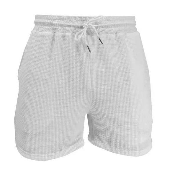 Men’s Shorts – Beach Fit with Zipper Pocket 2025 Summer Men's Seersucker Casual Sports Fashion Nylon High Elastic Breathable Shorts