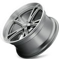 thumbnail image 2 of Ridler 606 17X7 5X114.3 0Et 83.82Cb Grey W/Machined Lip, 2 of 3