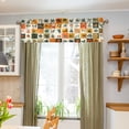 thumbnail image 3 of Yayeee Window Valance for Kitchen Farmhouse Rod Pocket Cartoon Plants Short Curtain for Living Room, 3 of 6