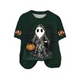 thumbnail image 5 of Leey-World Halloween Tshirts Women Vintage Shirt for Women Fashion Halloween Print T Shirt Women Short Sleeve Crew Neck Loose Top, 5 of 5