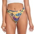 thumbnail image 1 of Balery Butterfly 3 Tangas de Algodón para Mujer con Estampado – Ropa Interior Sexy, Transpirable, G-string-4X-Large, 1 of 6