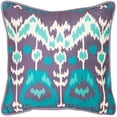 thumbnail image 3 of SAFAVIEH Manhattan Paisley Pillow, 22" x 22", Aqua/Cream, Set of 2, 3 of 4