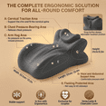 thumbnail image 4 of Memory Foam Intimacy Pillow, 27 Degree Ergonomic Incline Pillow for Multi-Position Support, Prone Reading and Leg Elevation, 4 of 8