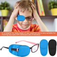 thumbnail image 5 of 12 parches para ojos para niños y adultos, gafas reutilizables, parches para ojos médicos para ambliopía, cubiertas para gafas, parches para tratar ojos perezosos, ambliopía, estrabismo, negro y azul, 5 of 5