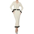 thumbnail image 2 of Womens Sweater Sets 2 Piece Outfits Sweater Skirt Set L, 2 of 9