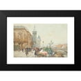 thumbnail image 2 of Eugène Galien-Laloue 14x11 Black Modern Framed Museum Art Print Titled - The Flower Market, 2 of 5