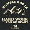 thumbnail image 2 of Women's Mossy Oak Humble Roots Hard Work and a Ton of Heart  Racerback Tank Top Black Heather Medium, 2 of 4