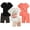 Good Vibes Bear, variant on Real Love Girls' Active Shorts Set - 6 Piece Fashion T-Shirts and Performance Bike Shorts (7-16)