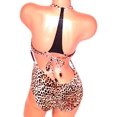 thumbnail image 2 of Victoria's Secret One Piece Swim Large Leopard Animal Print Macrame Size Medium NWT, 2 of 4