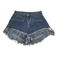thumbnail image 2 of Pantalones Cortos Vaqueros Holgados Con Borlas Y Botones Y, 2 of 6