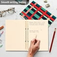 thumbnail image 4 of FORMRS 1-Subject Spiral Notebook 8" x 5" College Ruled 60 Refillable Sheet A5 Hard Cover, Green Plaid, 4 of 7