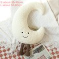 thumbnail image 1 of Almohada de felpa suave de dibujos animados para niños, cojín de juguete para decoración de sofá, dormitorio y oficina, sonrisa, luna, estrella, sol, nube, caliente, 1 of 5