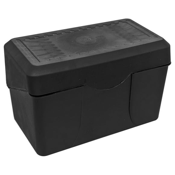 Merangue Boîte à fiches, 3 x 5 Pouces, Noire, Paquet de 2
